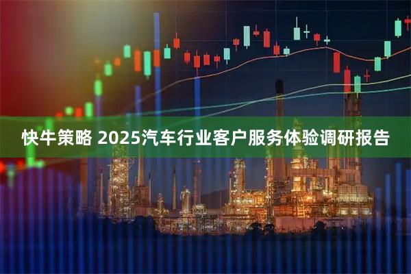 快牛策略 2025汽车行业客户服务体验调研报告